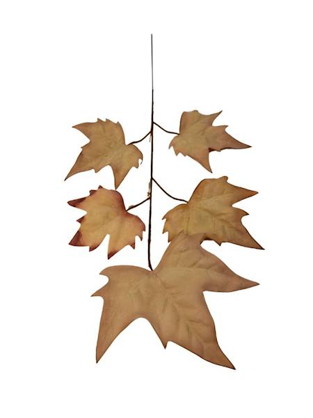 Liść klon 54 cm pudrowy pomarańcz