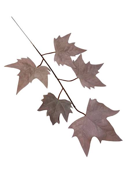 Liść klon 54 cm pudrowy brąz