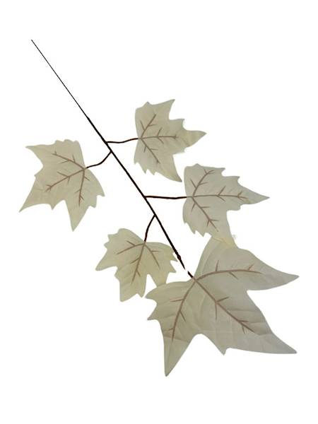 Liść klon 54 cm kremowy