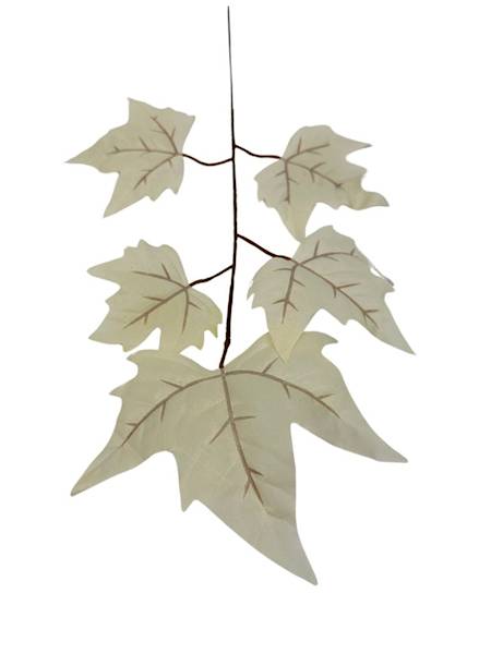 Liść klon 54 cm kremowy