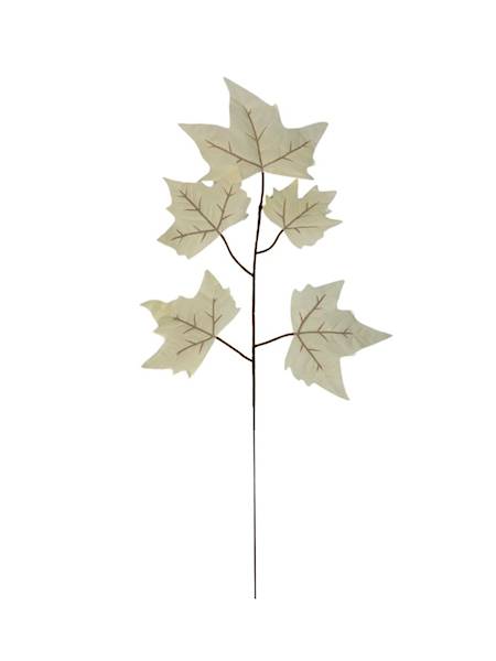 Liść klon 54 cm kremowy