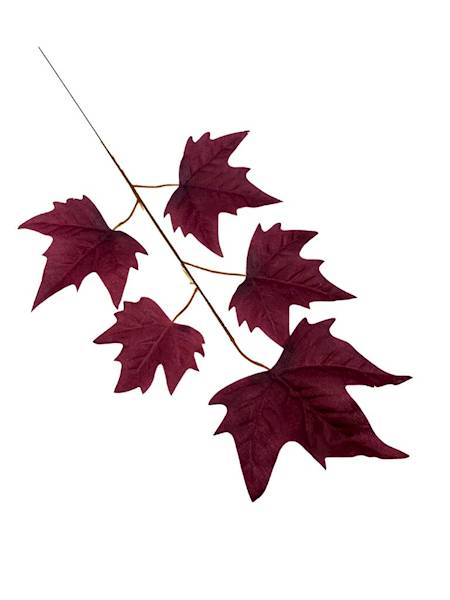 Liść klon 54 cm bordowy