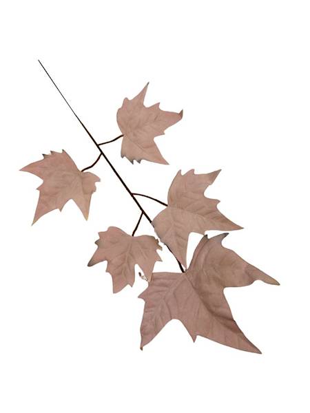 Liść klon 54 cm pudrowy róż