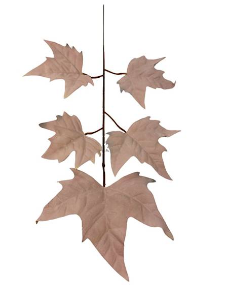 Liść klon 54 cm pudrowy róż