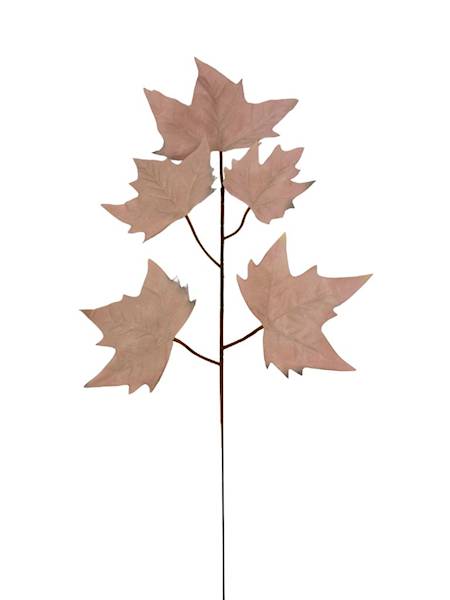 Liść klon 54 cm pudrowy róż