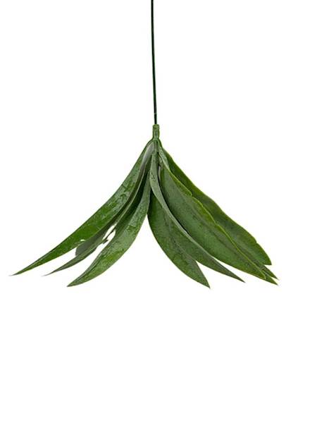 Gałązka liści plastikowa 55 cm zielona