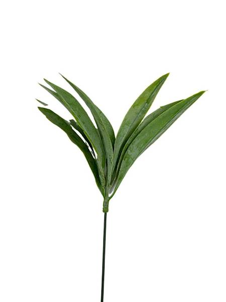 Gałązka liści plastikowa 55 cm zielona