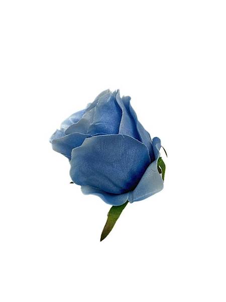Róża główka 7 cm niebieska