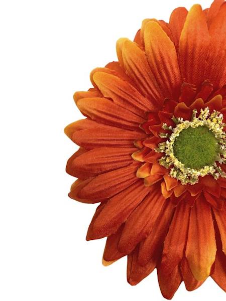 Gerbera główka 16 cm pomarańczowa