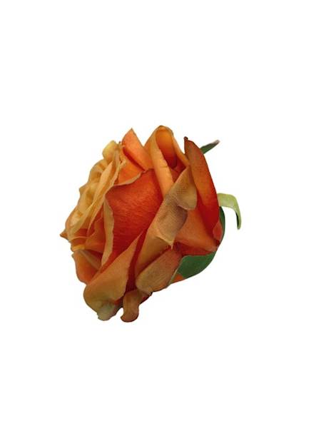 Róża główka 9 cm pomarańczowa