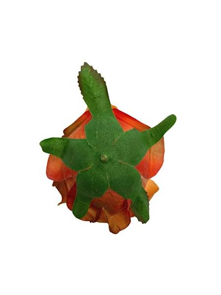 Róża główka 9 cm pomarańczowa