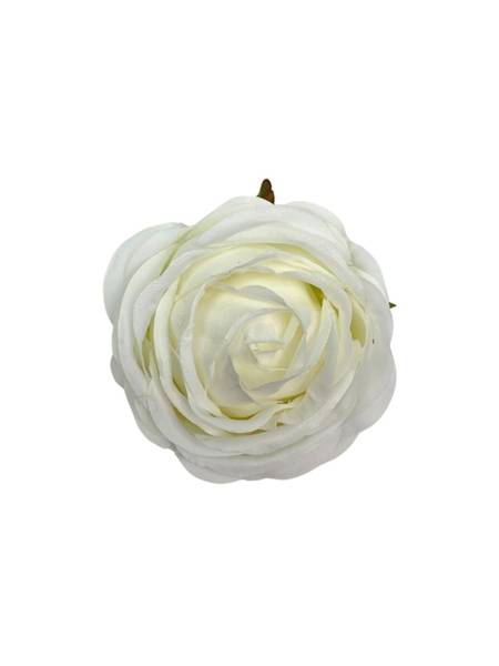 Róża główka 8 cm biała
