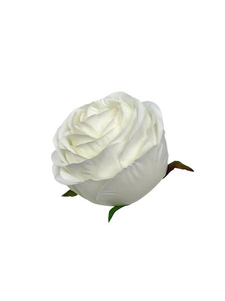 Róża główka 8 cm biała