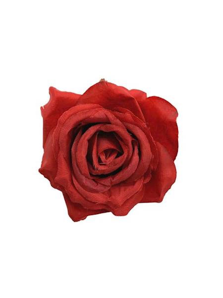 Róża główka 9 cm czerwona rubinowa