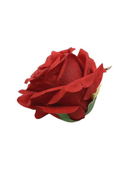 Róża główka 9 cm czerwona rubinowa