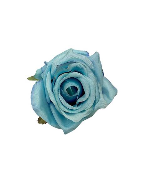 Róża główka 9 cm niebieska