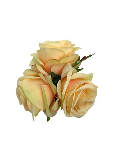 Róża główka 9 cm żółta