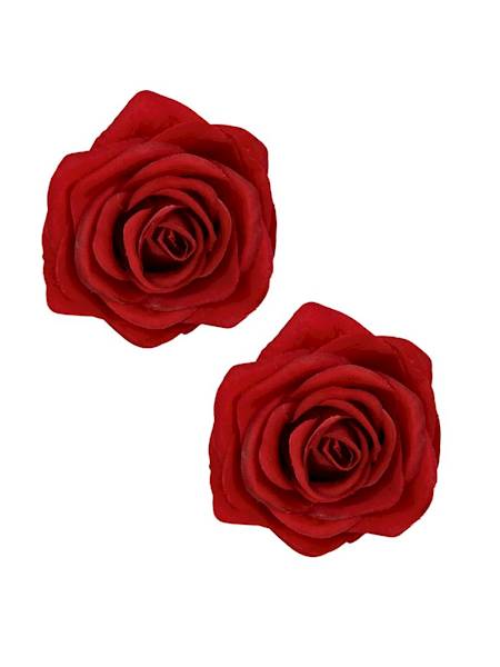 Róża główka 9 cm czerwona 2 SZTUKI