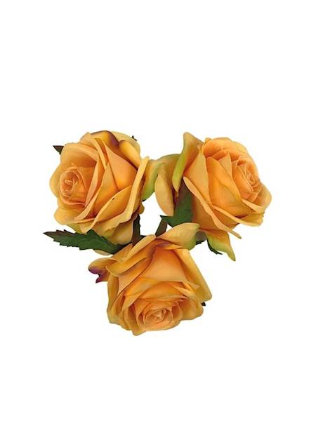 Róża główka 9 cm jasno pomarańczowa