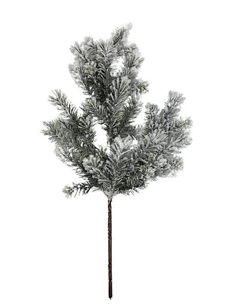 Gałązka jadły XL ośnieżona z brokatem 58 cm