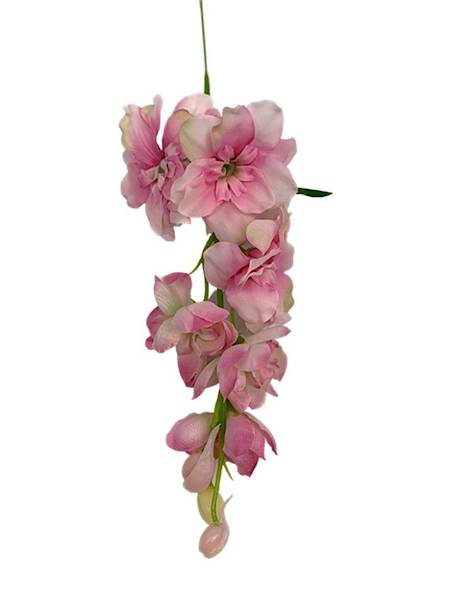 Ostróżka gałązka 44 cm pudrowy róż