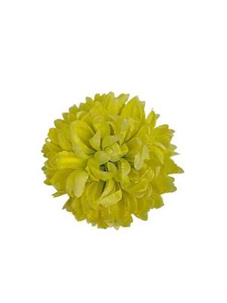 Chryzantema główka 14 cm jasno żółta