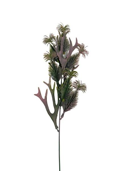 Gałązka iglasta 53 cm różowa