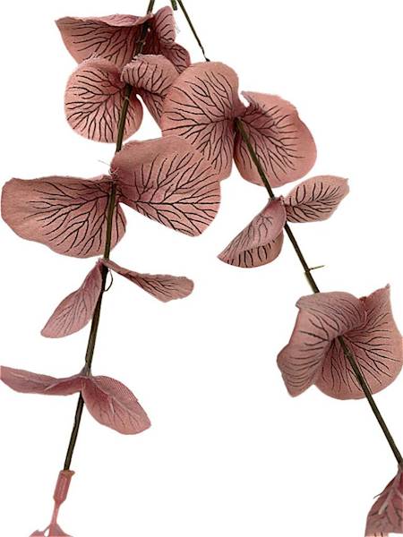 Eukaliptus gałązka 64 cm różowy