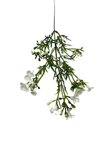 Dodatek mini kwiatuszki 53 cm biały