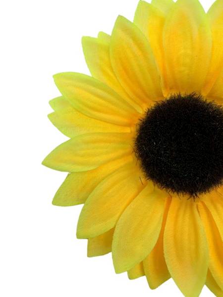 Słonecznik główka 12 cm jasny żółty