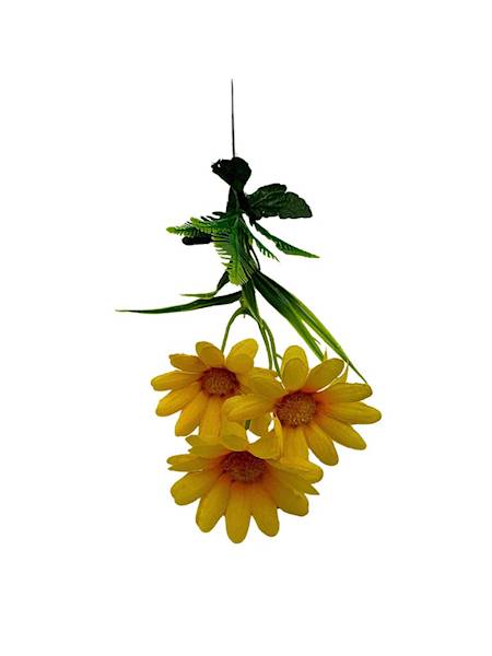Margaretki gałązka 54 cm żółte