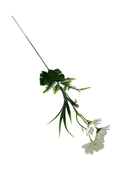 Margaretki gałazka 54 cm kremowe