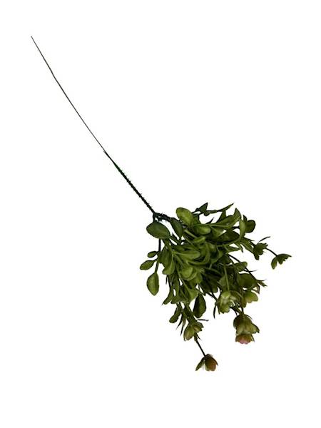 Dodatek pik listki 34 cm zielony z różowym