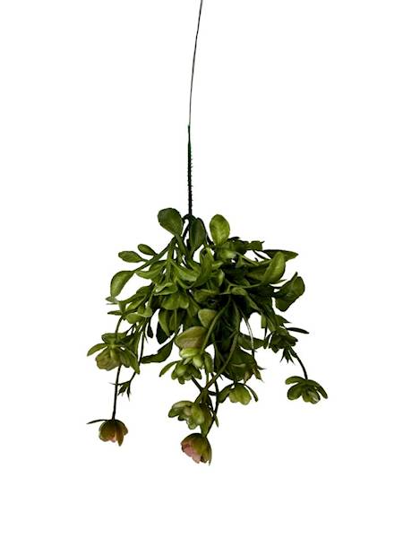 Dodatek pik listki 34 cm zielony z różowym