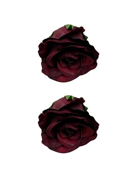 Róża główka 5 cm bordo 2 SZTUKI