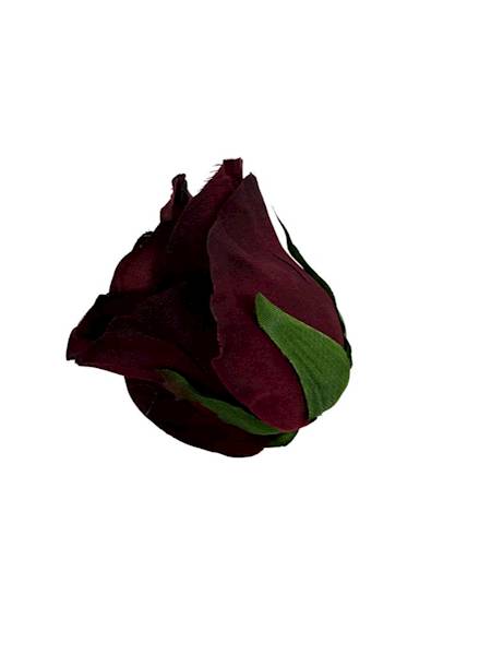 Róża główka 5 cm bordo 2 SZTUKI