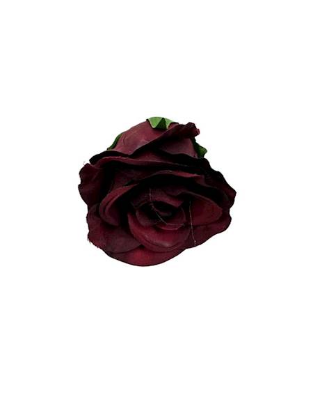 RÓŻA GŁÓWKA 5 CM BORDO