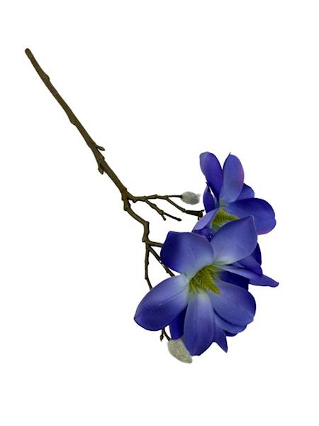 Magnolia gałązka 40 cm niebieska