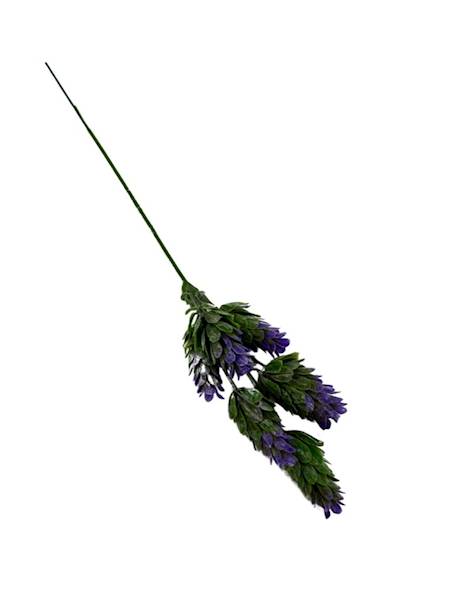 Chmiel gałązka 29 cm zielono fioletowy 2 SZTUKI