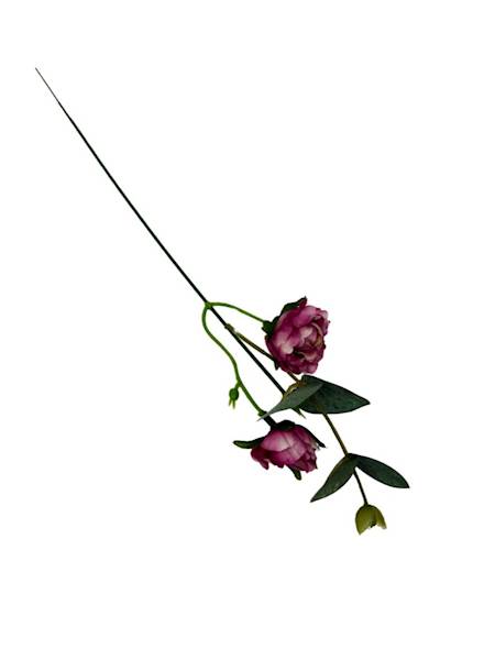 PIK RÓŻA GAŁĄZKA 35 CM CIEMNY RÓŻ Z BIAŁYM