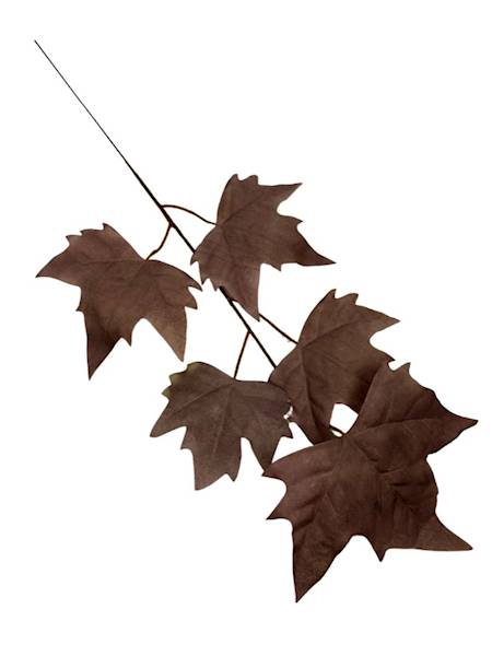 Liść klon 54 cm brązowy