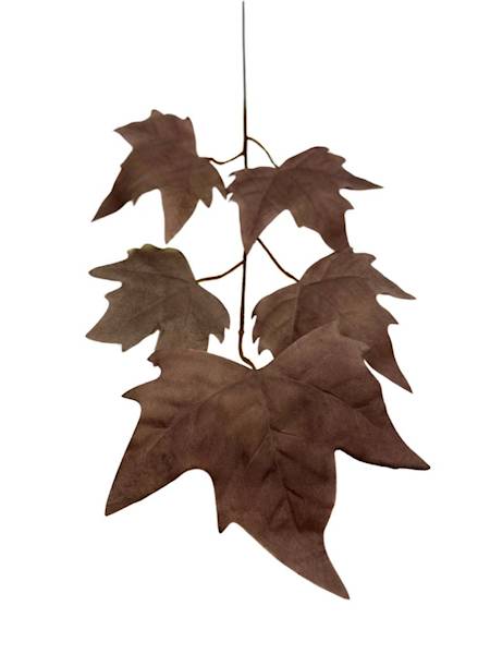 Liść klon 54 cm brązowy