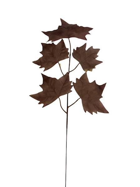Liść klon 54 cm brązowy