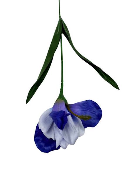 Irys gałązka 58 cm ciemny i jasny niebieski