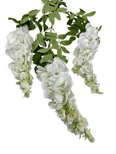 WISTERIA GAŁĄZKA 106 CM BIAŁA