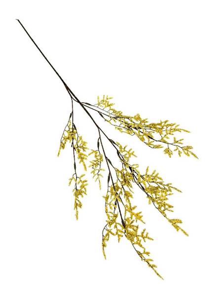 Trawa gałązka 75 cm żółta