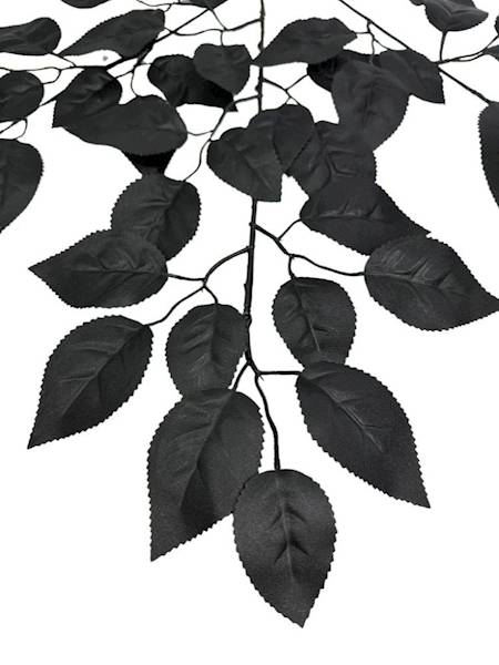 Liść róży 57 cm czarny
