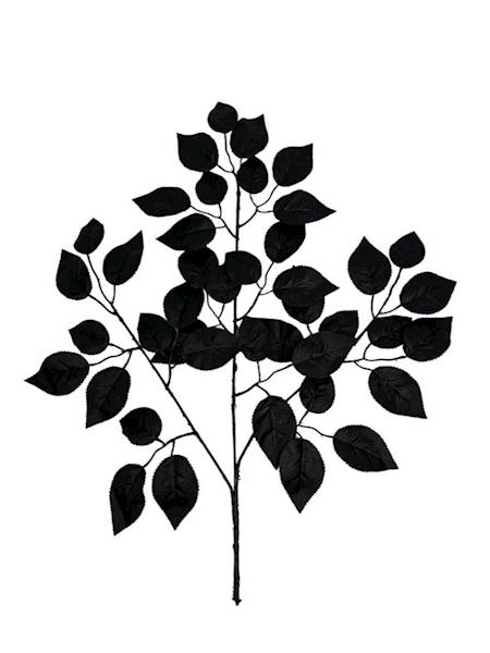 Liść róży 57 cm czarny