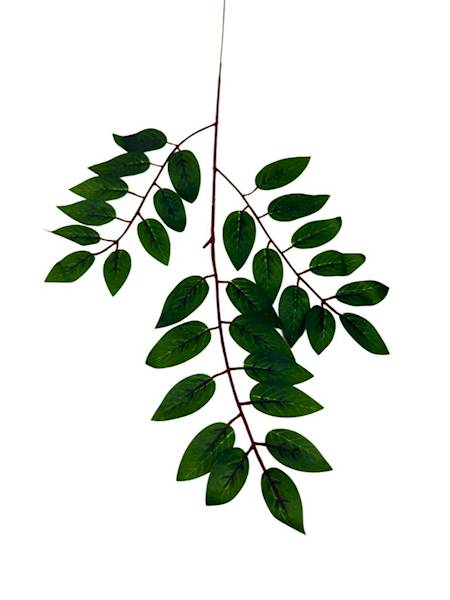 Liść 54 cm ciemno zielony