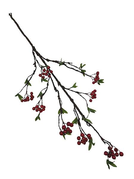 Głóg sztuczna gałązka z owocami 92 cm